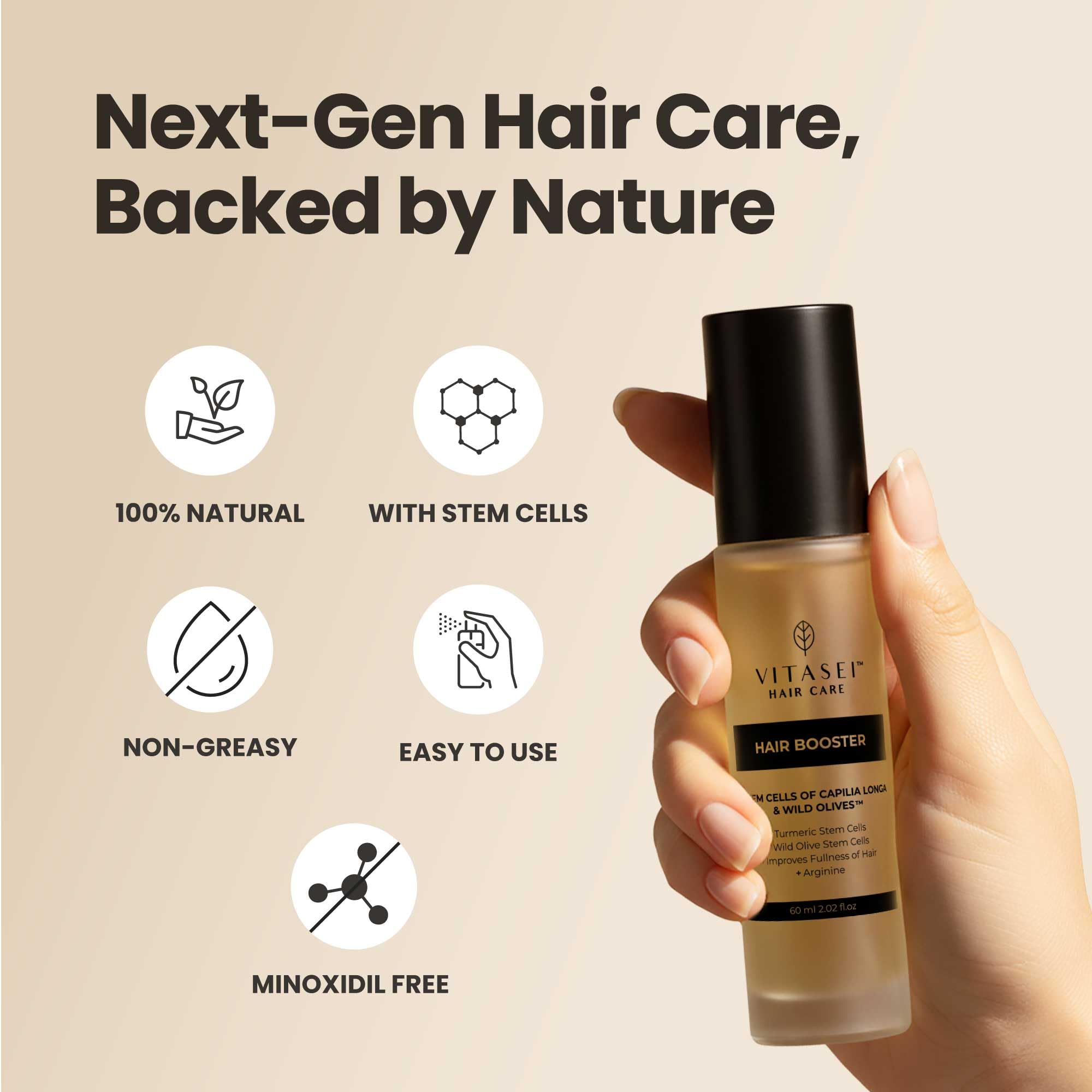 Vitasei Hair Booster: Peptide Serum for Thicker, Stronger Hair