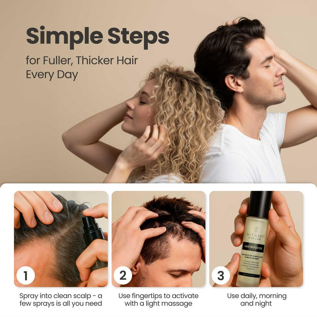 Vitasei Hair Booster: Peptide Serum for Thicker, Stronger Hair