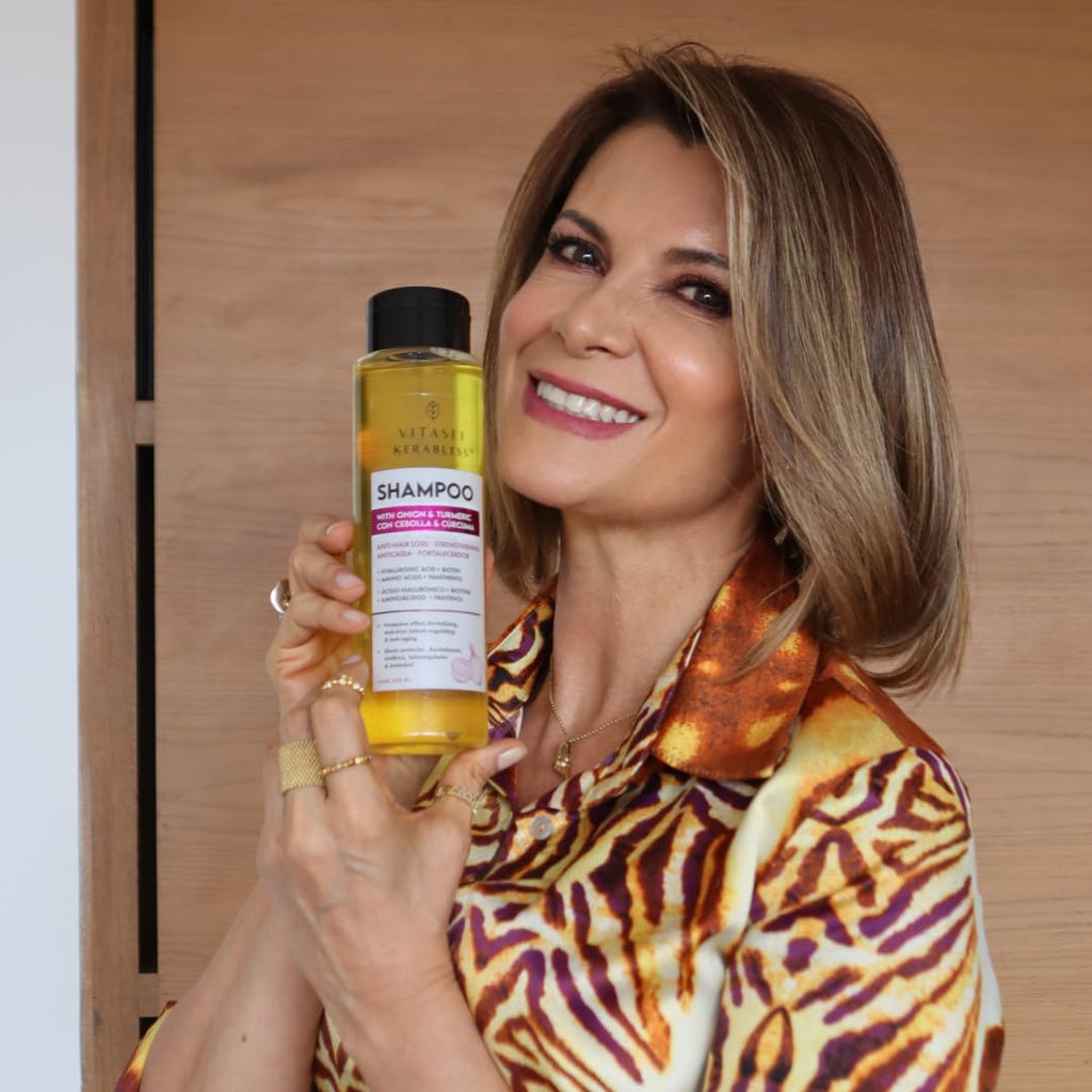 VITASEI Kerabless Shampoo with Onion & Turmeric - Hair Revitalizing & Protection