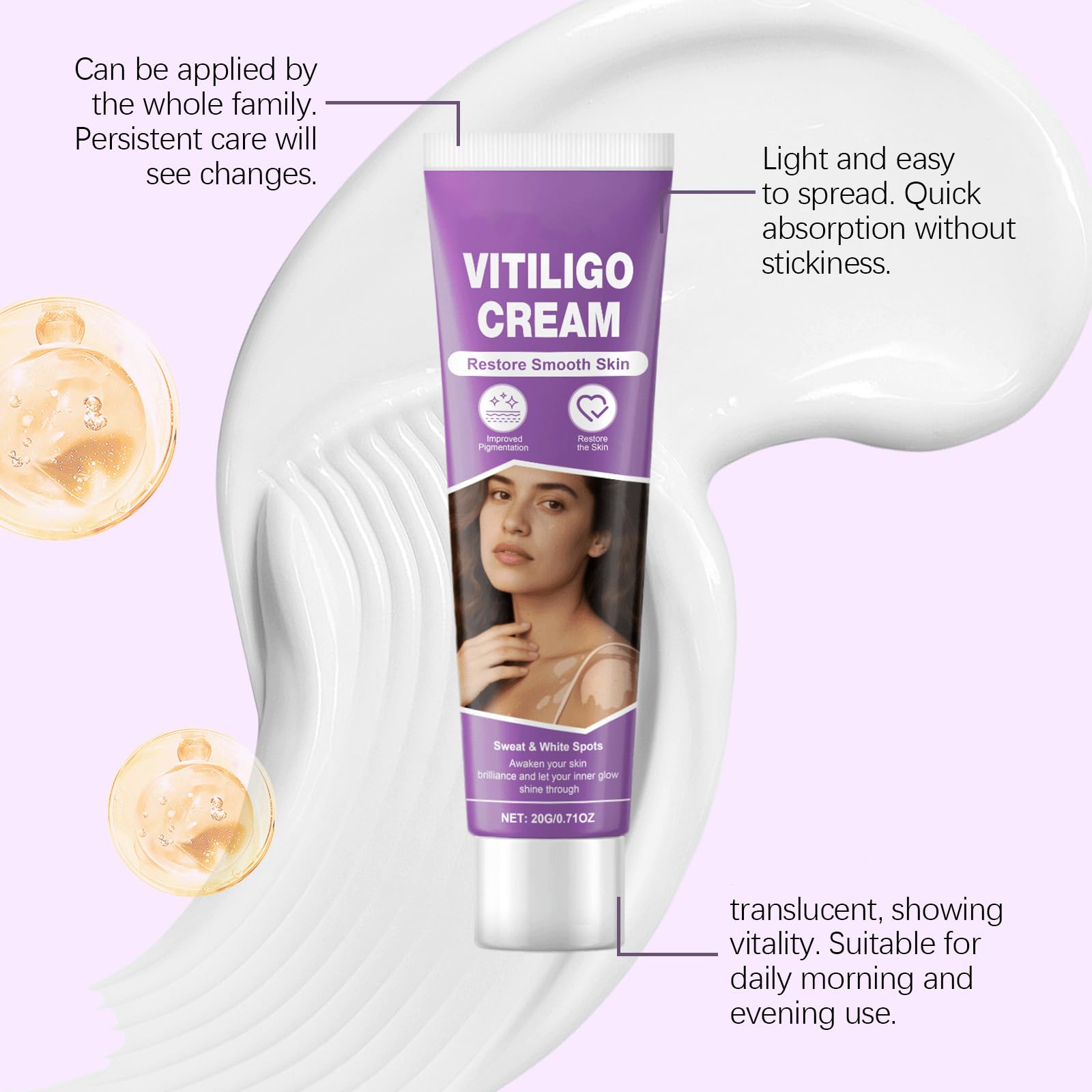 Vitiligo Cream – Natural Skin Pigmentation Support (2-Pack)