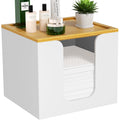 VITVITI Disposable Face Towel Holder Box – Acrylic with Bamboo Lid for Large Towels