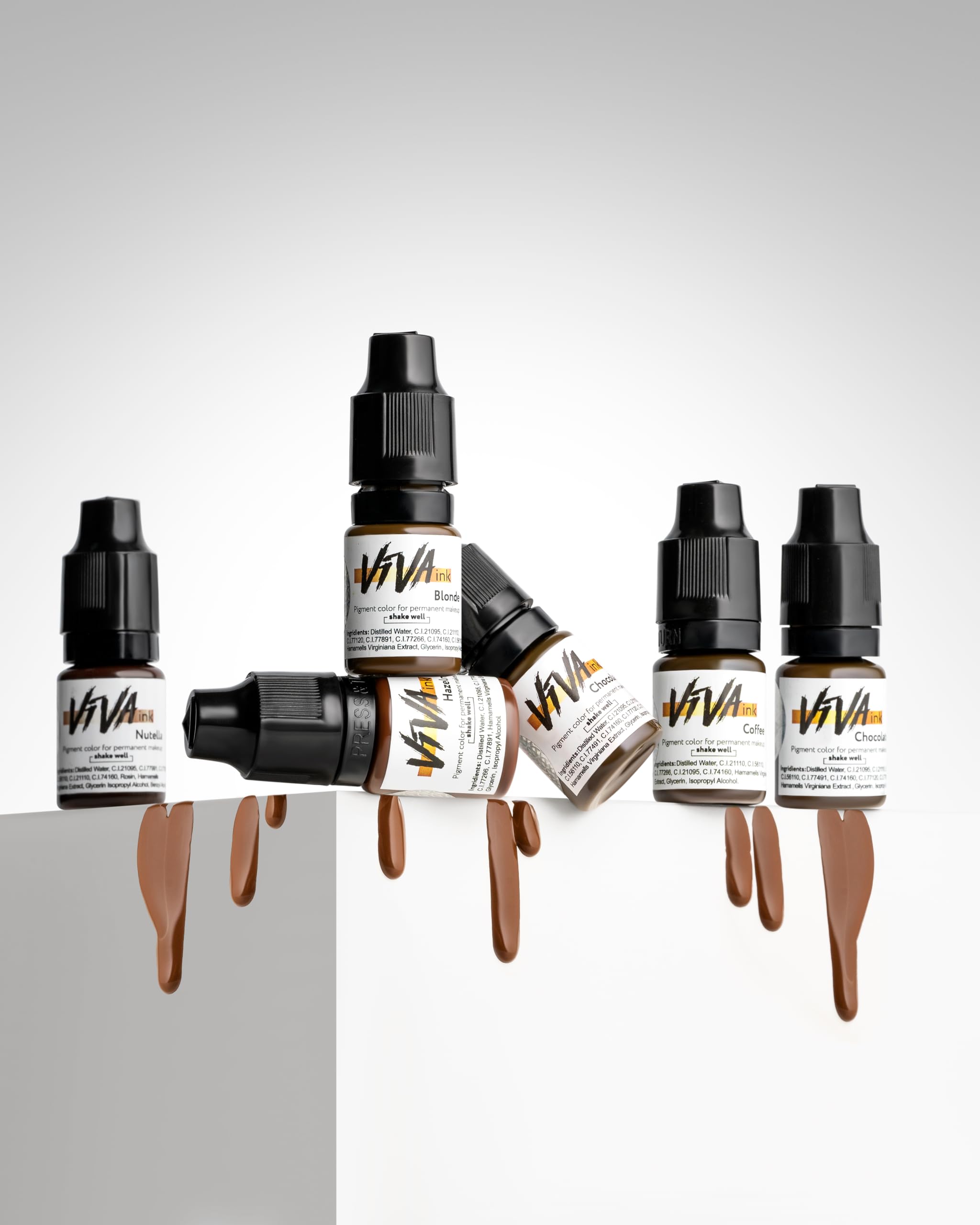 VIVA INK Eyebrow Pigment Blonde – Long-Lasting Microblading Ink (0.2 oz)