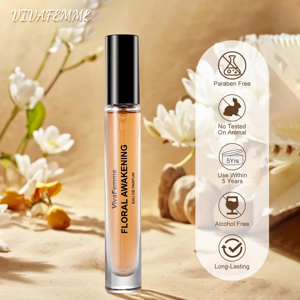 VivaFemme Pheromones Perfume for Women | Floral Eau de Parfum Travel Size 0.34 fl oz