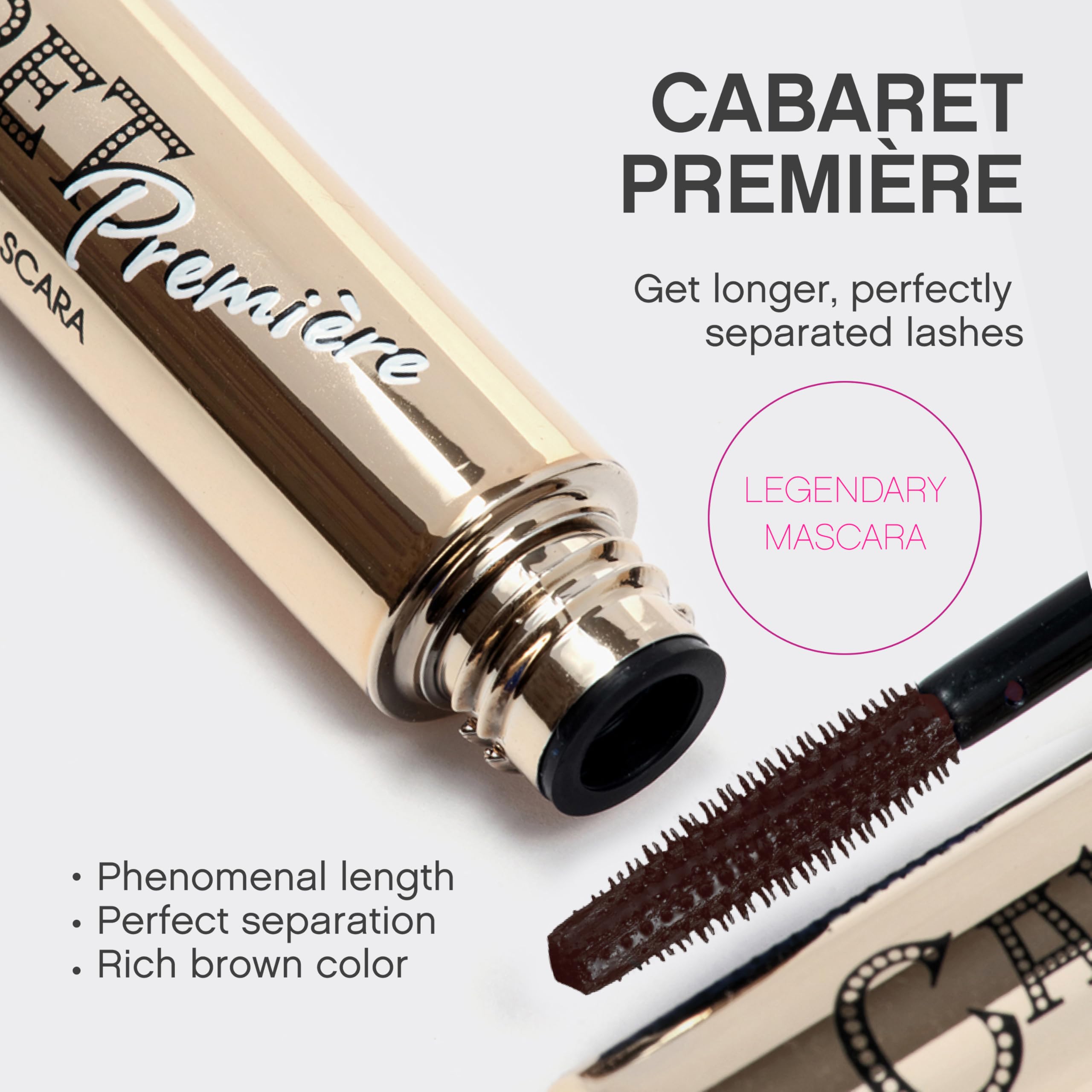 Vivienne Sabó Cabaret Premiere Brown Mascara – Volume, Length, Curl, Cruelty-Free