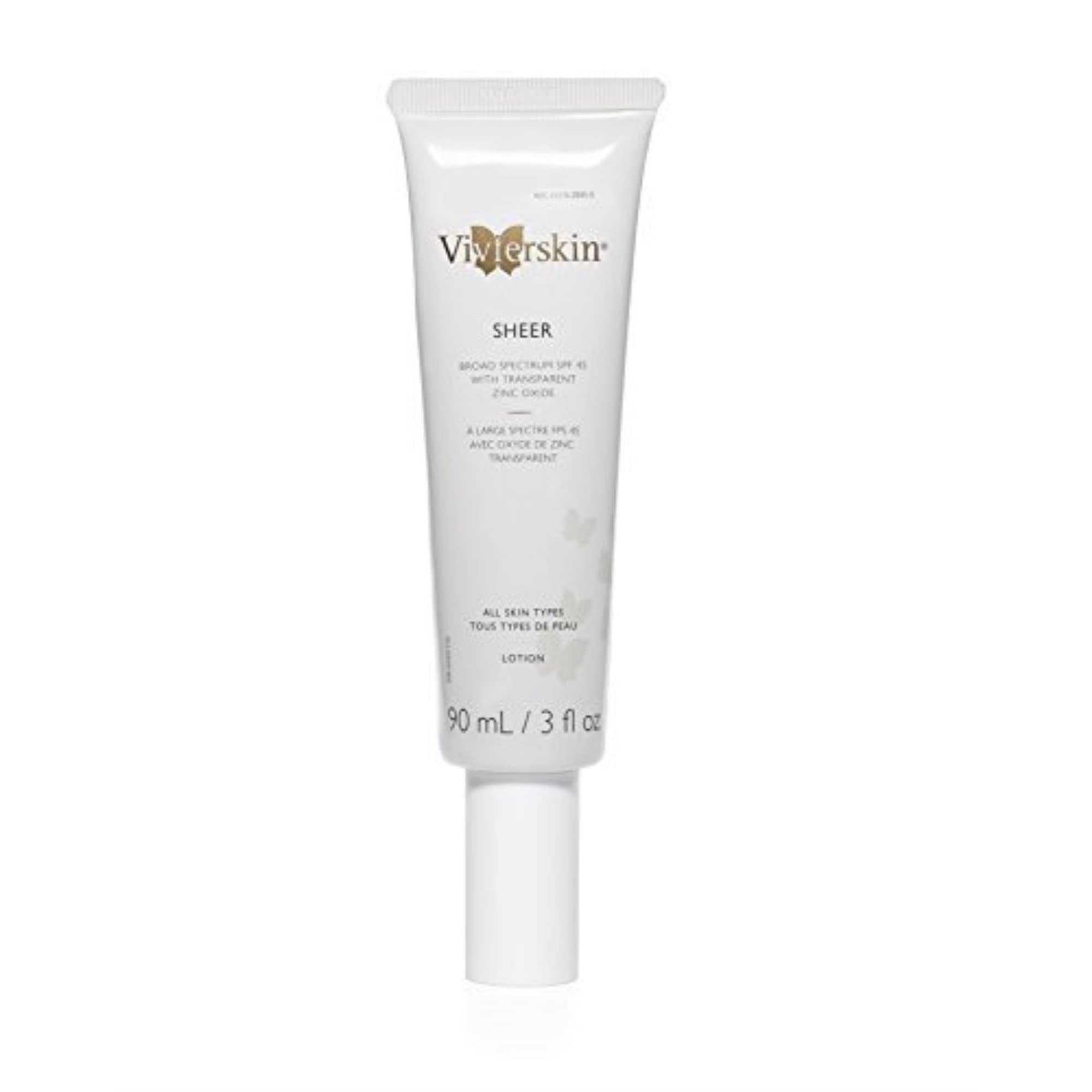 Vivier Skin Broad Spectrum SPF 45 – Sheer, Weightless Sunscreen (3 oz)