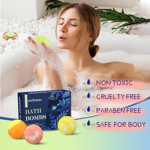Vivifyrean Bath Bombs for Men | 12-Pack Self-Care Gift Set