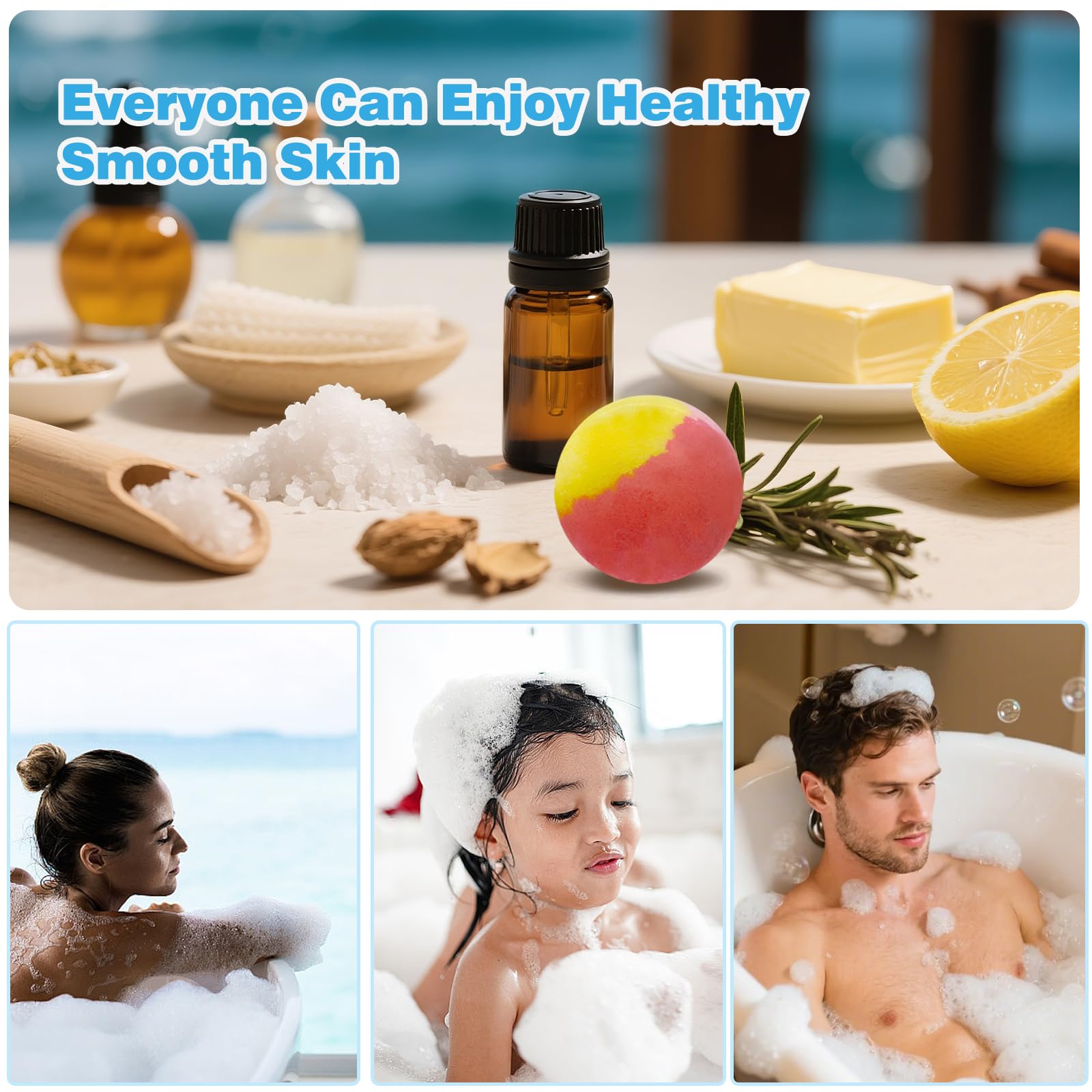 Vivifyrean Bath Bombs for Men | 12-Pack Self-Care Gift Set