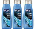 VO5 Men's 3-in-1 Shampoo, Conditioner & Body Wash – Ocean Surge 12 oz (3-Pack)