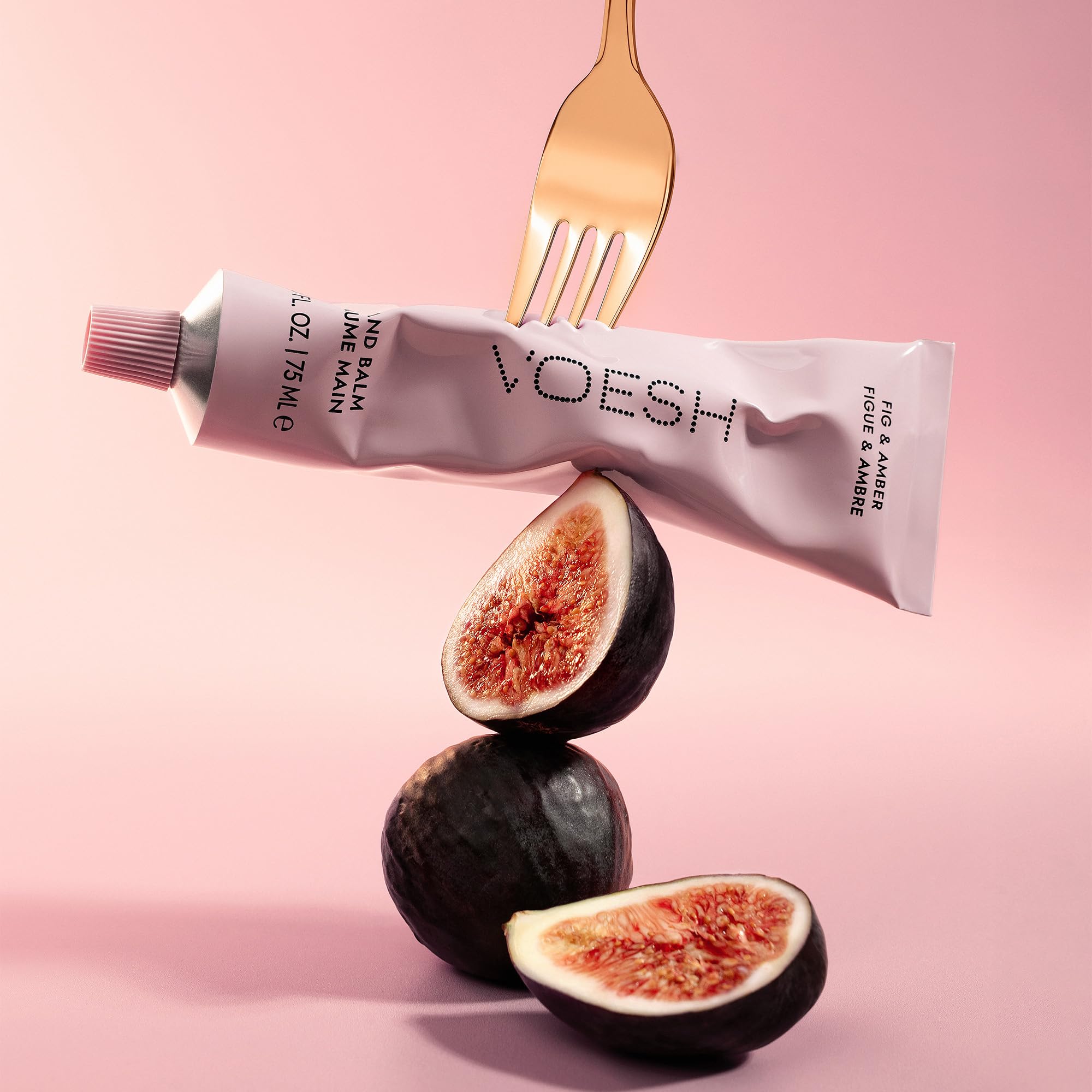 VOESH Vegan Hand Balm Fig & Amber 2.5 oz – Non-Greasy K-Beauty Hand Cream for Dry Hands