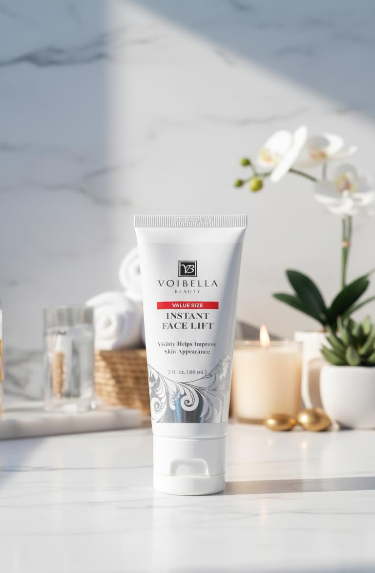 VOIBELLA BEAUTY Instant Face Lift Cream – Tightening & Firming for Eyes, Neck & Face (2 oz)