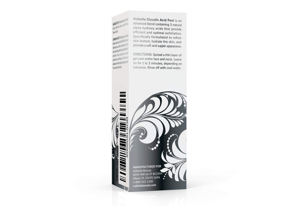VOIBELLA BEAUTY Glycolic Acid Peel – Gentle AHA Exfoliant for Sensitive Skin