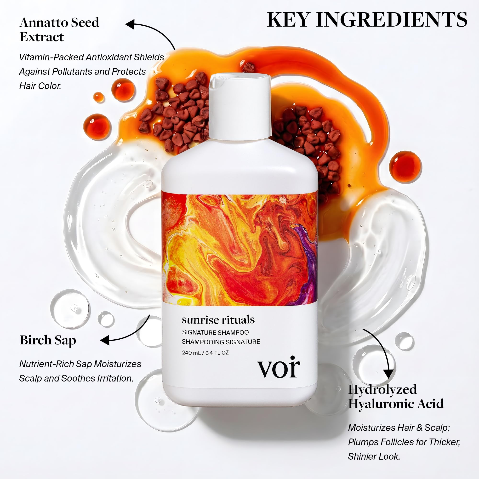 Voir Haircare Hyaluronic Acid Shampoo — Hydrating & Smoothing, Sulfate-Free