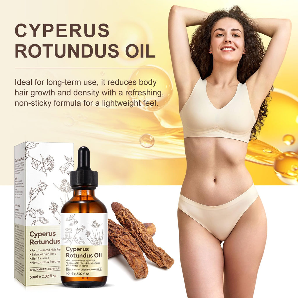 Vortexonix Cyperus Rotundus Oil – 2 Pack for Hair Reduction & Skin Care