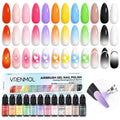 VRENMOL 12PCS Airbrush Gel Nail Polish – HEMA-Free, No Dilution, 12 Bright Colors