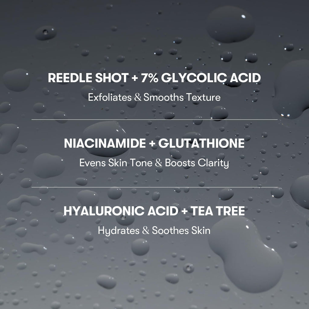 VT COSMETICS 7% Glycolic Acid Reedle Shot Head-to-Toe Mist with Niacinamide & Hyaluronic Acid – Exfoliating Spray for Texture & KP