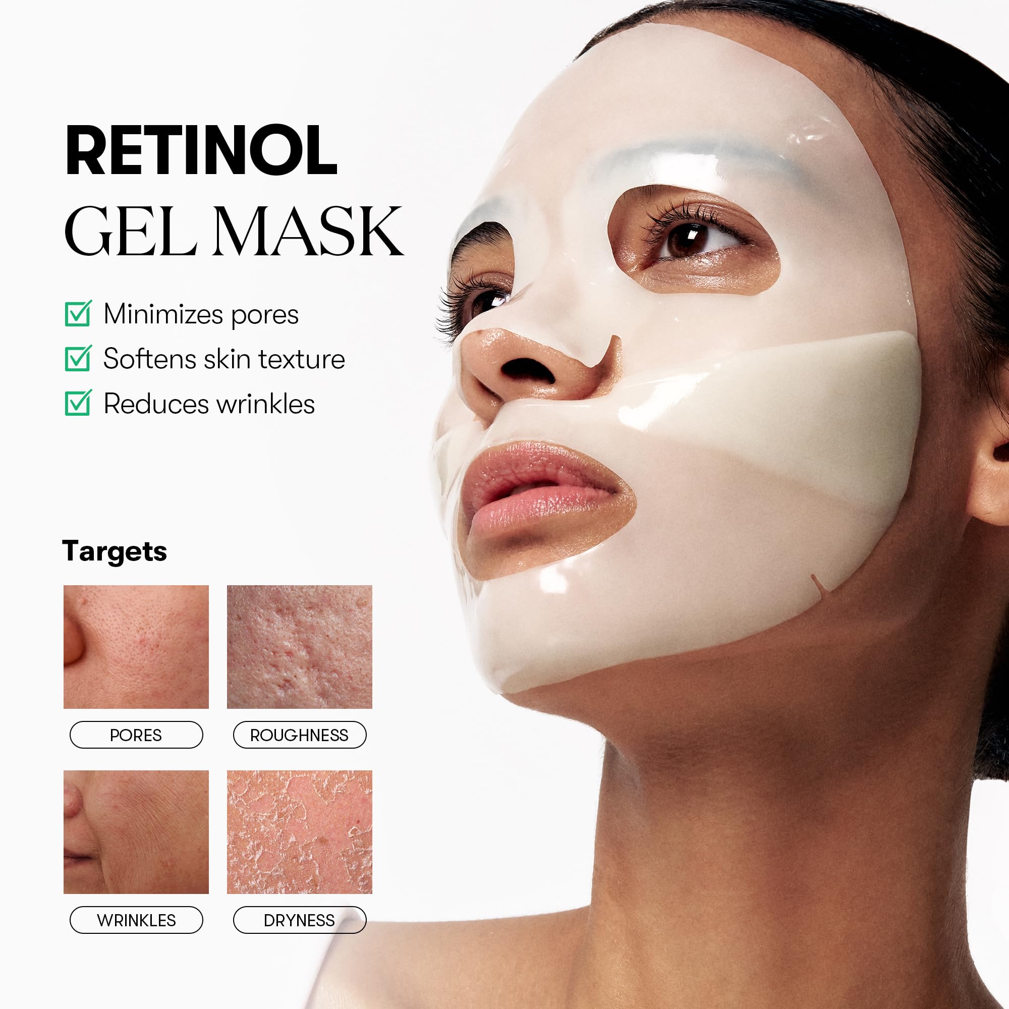 VT COSMETICS Reti-A Reedle Shot 100 2-Step Hydrogel Mask – Intensive Tightening, Retinol Alternative, Overnight Mask