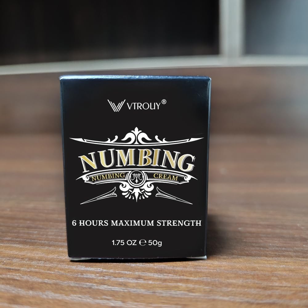 VTROUY Numbing Cream for Skin – Arnica & Emu Oil, Fast Absorption, Long-Lasting (1.57 fl oz)