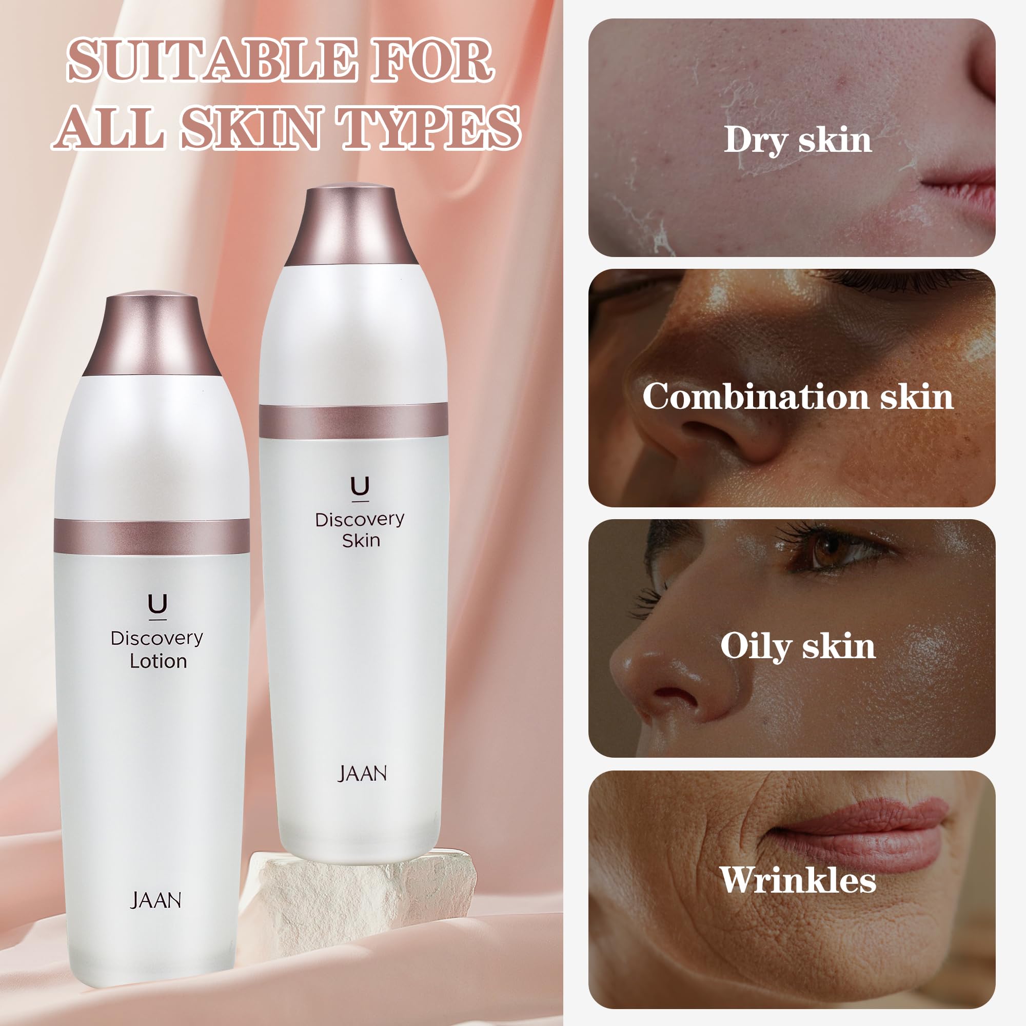 Vurfoo JAAN Korean Skincare Set – Anti-Aging Lotion & Whitening Toner, Deep Hydration, Gift Set