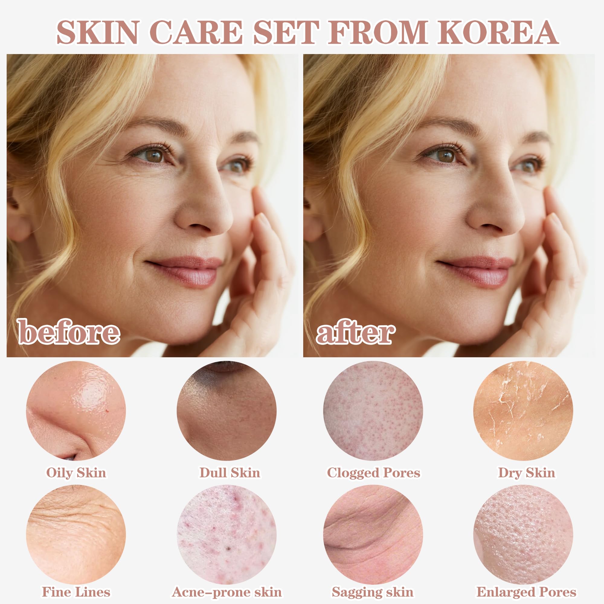 Vurfoo JAAN Korean Skincare Set – Anti-Aging Lotion & Whitening Toner, Deep Hydration, Gift Set