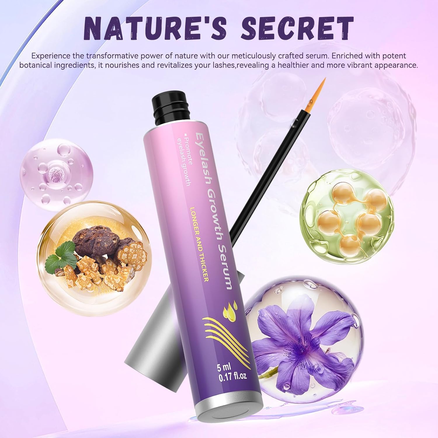 Vxzit Eyelash Growth Serum | Premium Lash Serum for Longer, Fuller Lashes (5ml)
