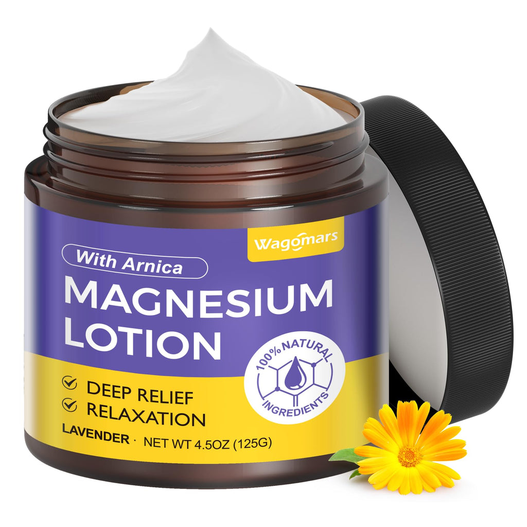Wagomars Natural Magnesium Lotion for Sleep & Pain Relief | Arnica & Hydration