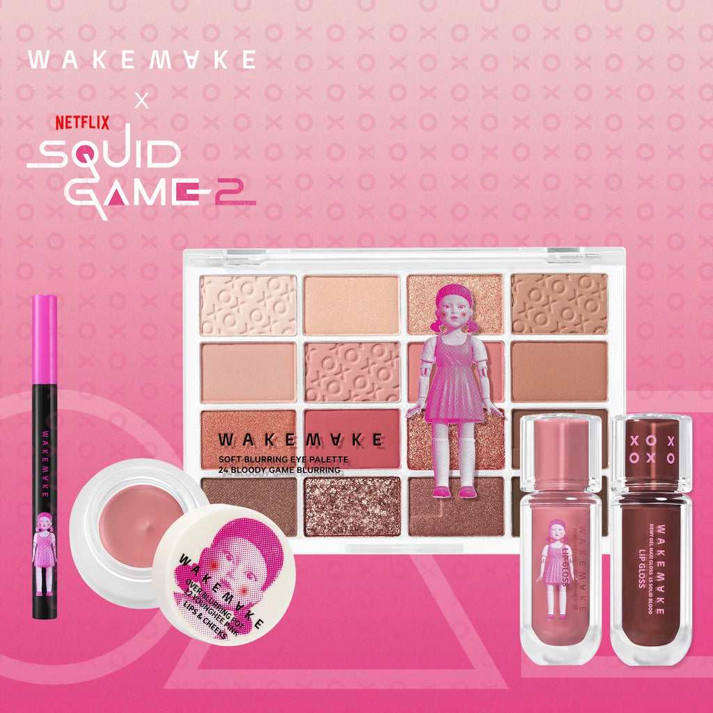 WAKEMAKE WM X Netflix Squid Game Get Ready with Younghee Makeup Set | Korean Makeup Kit