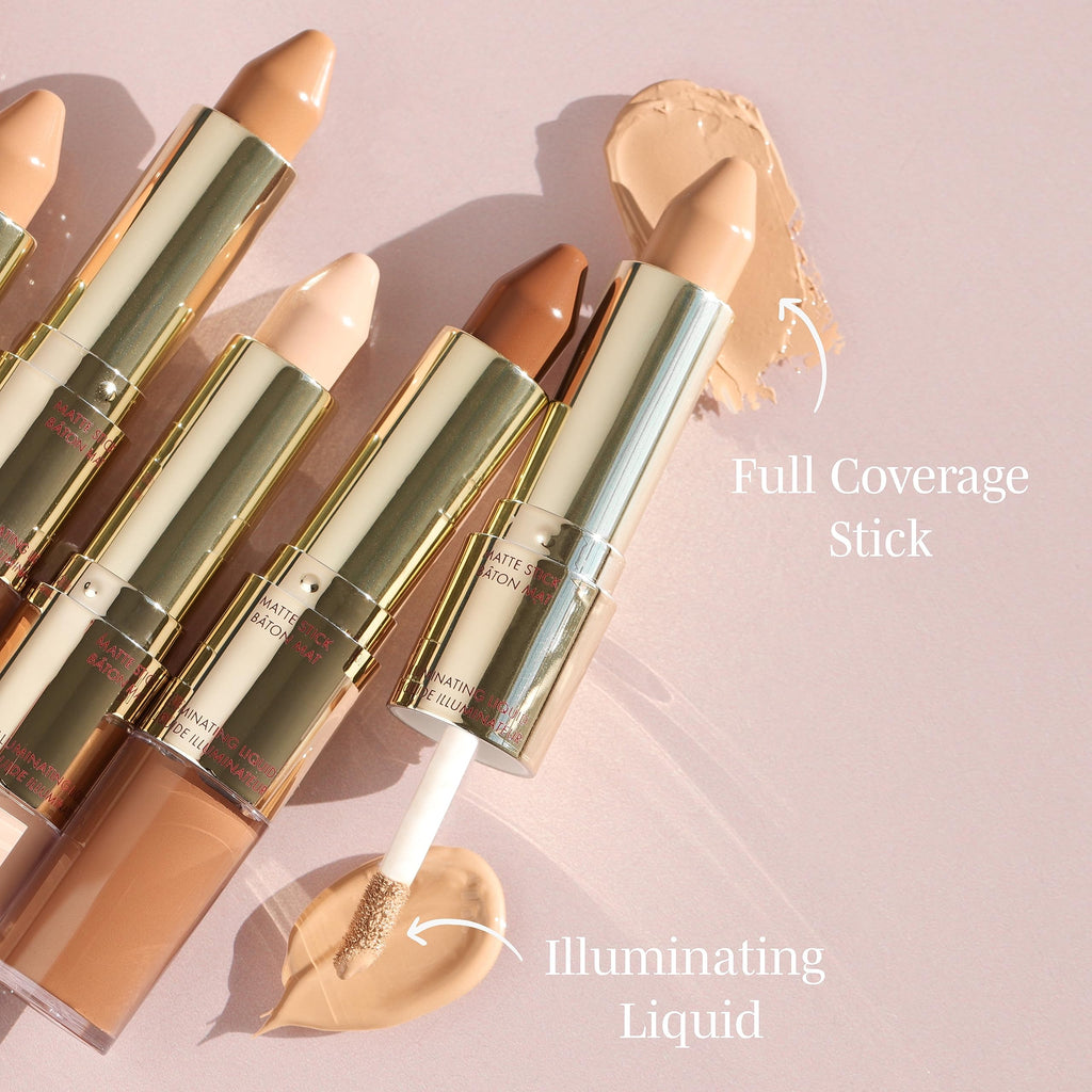 Wander Beauty Dualist Matte + Illuminating Concealer Duo — Rich Deep, 0.28 oz