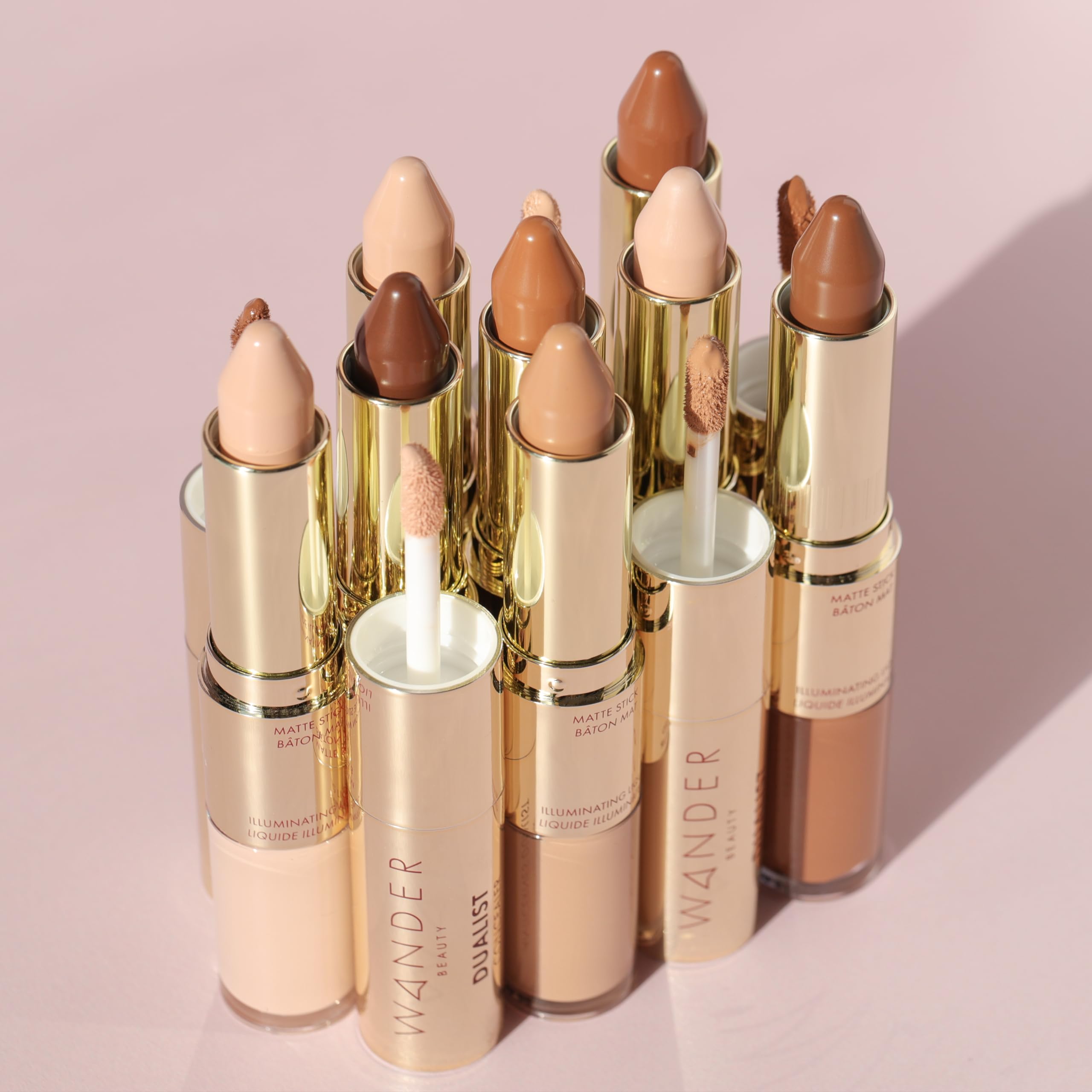 Wander Beauty Dualist Concealer (Light) – Dual-Ended Matte + Illuminating Concealer for Under-Eyes