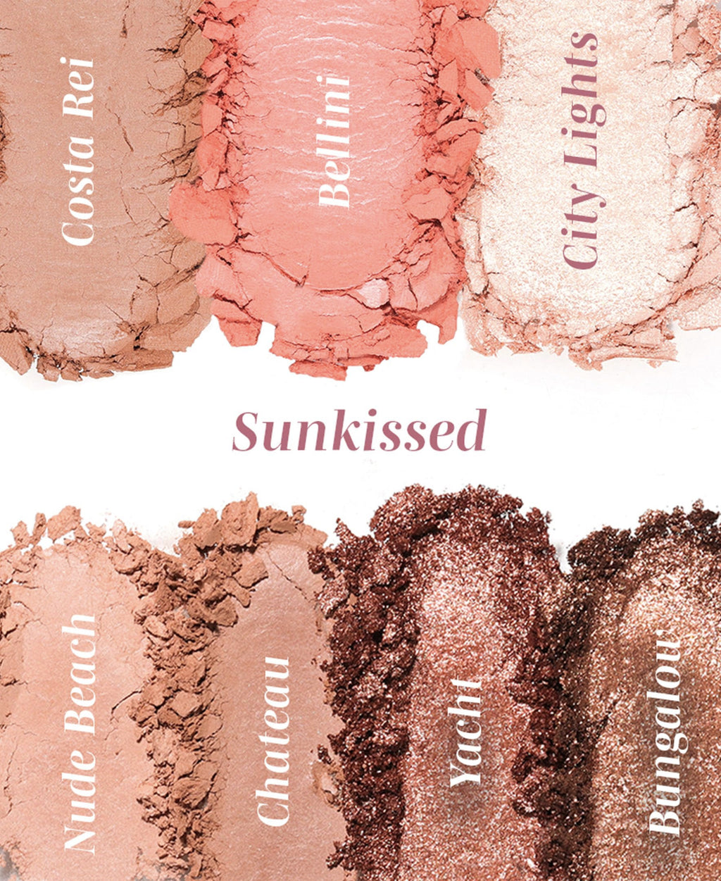 Wander Beauty Getaway Eye & Face Palette - Sunkissed (Light/Medium) | All-In-One Full Face Palette
