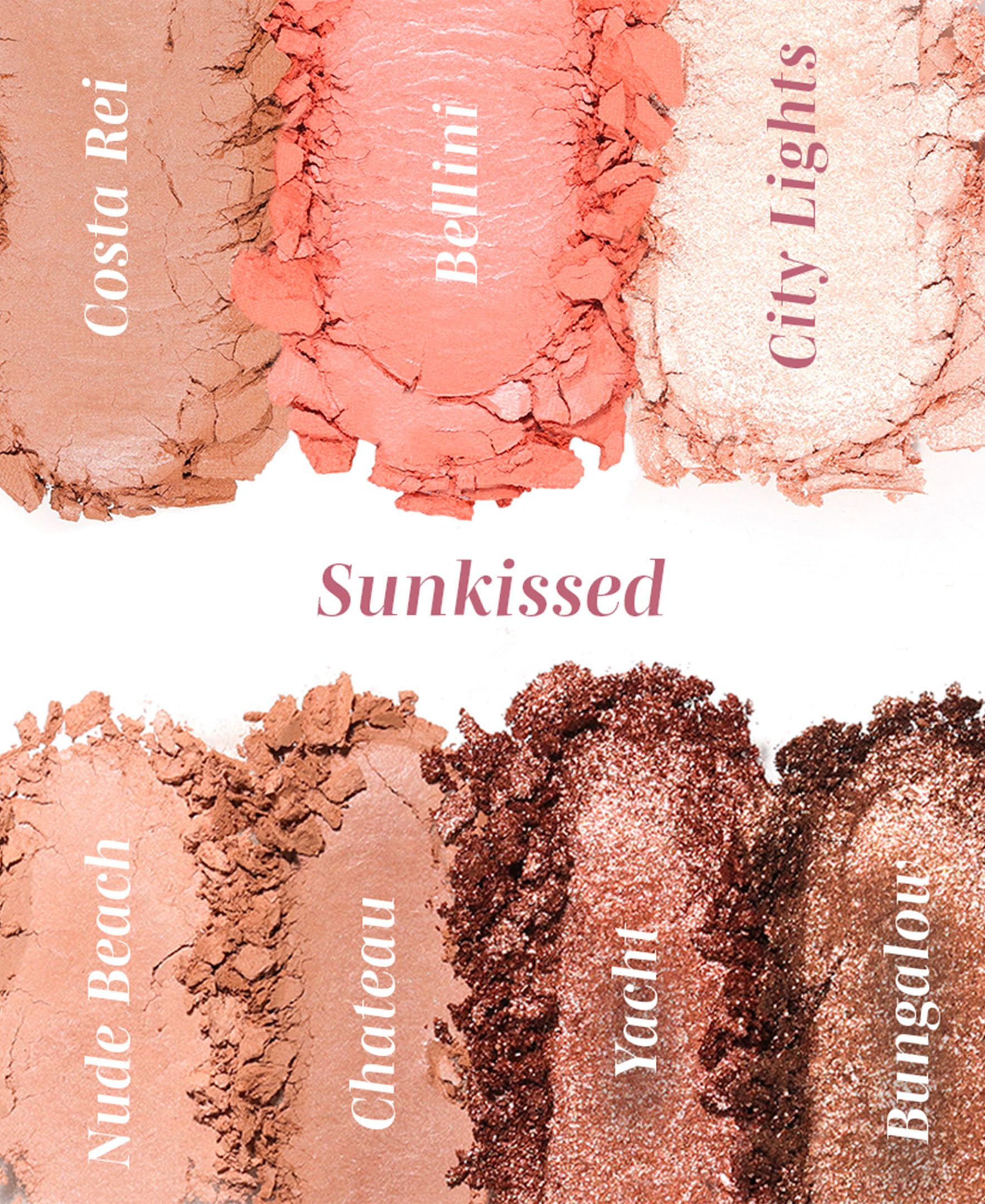 Wander Beauty Getaway Eye & Face Palette - Sunkissed (Light/Medium) | All-In-One Full Face Palette