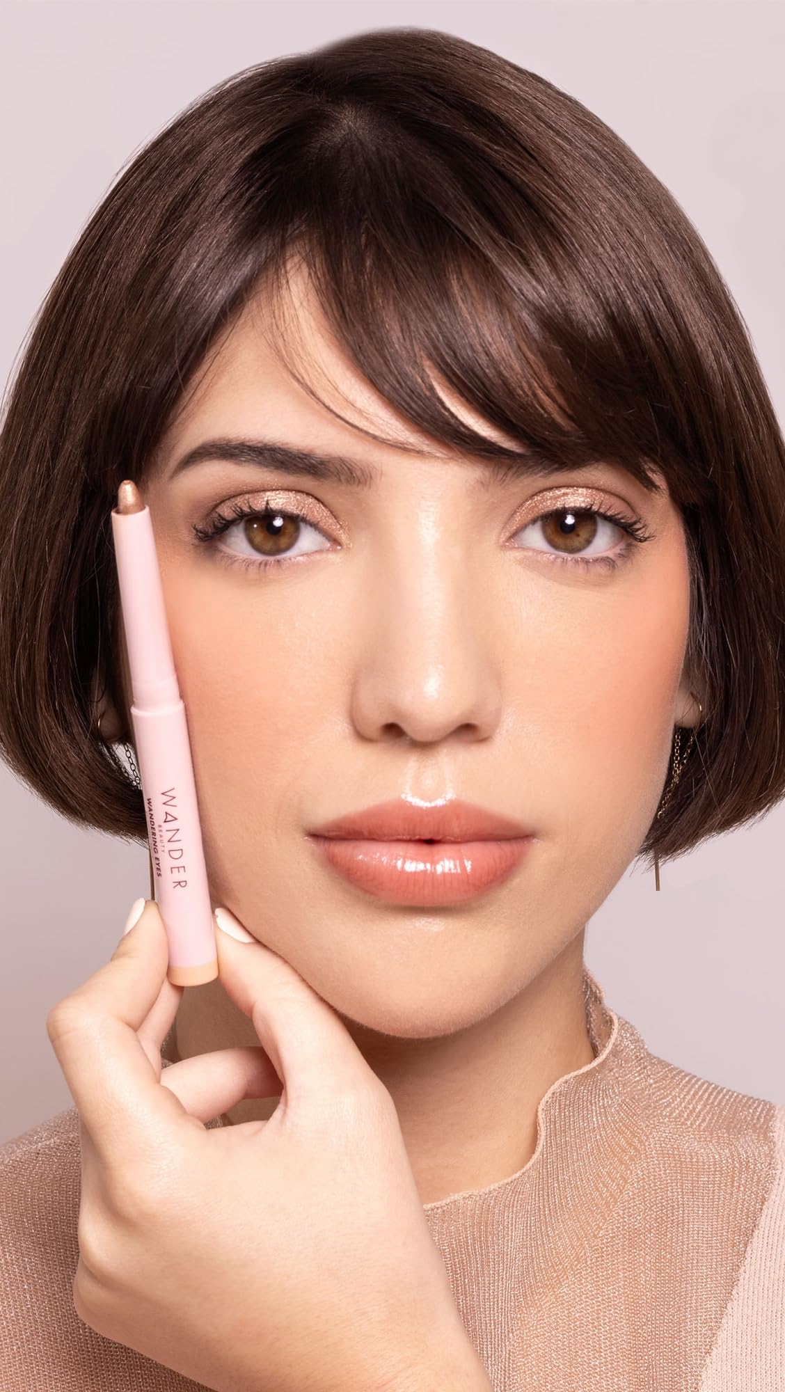 Wander Beauty Wandering Eyes Shadow Stick Starry-Eyed - Cool Bronze Shimmer, Crease-Free