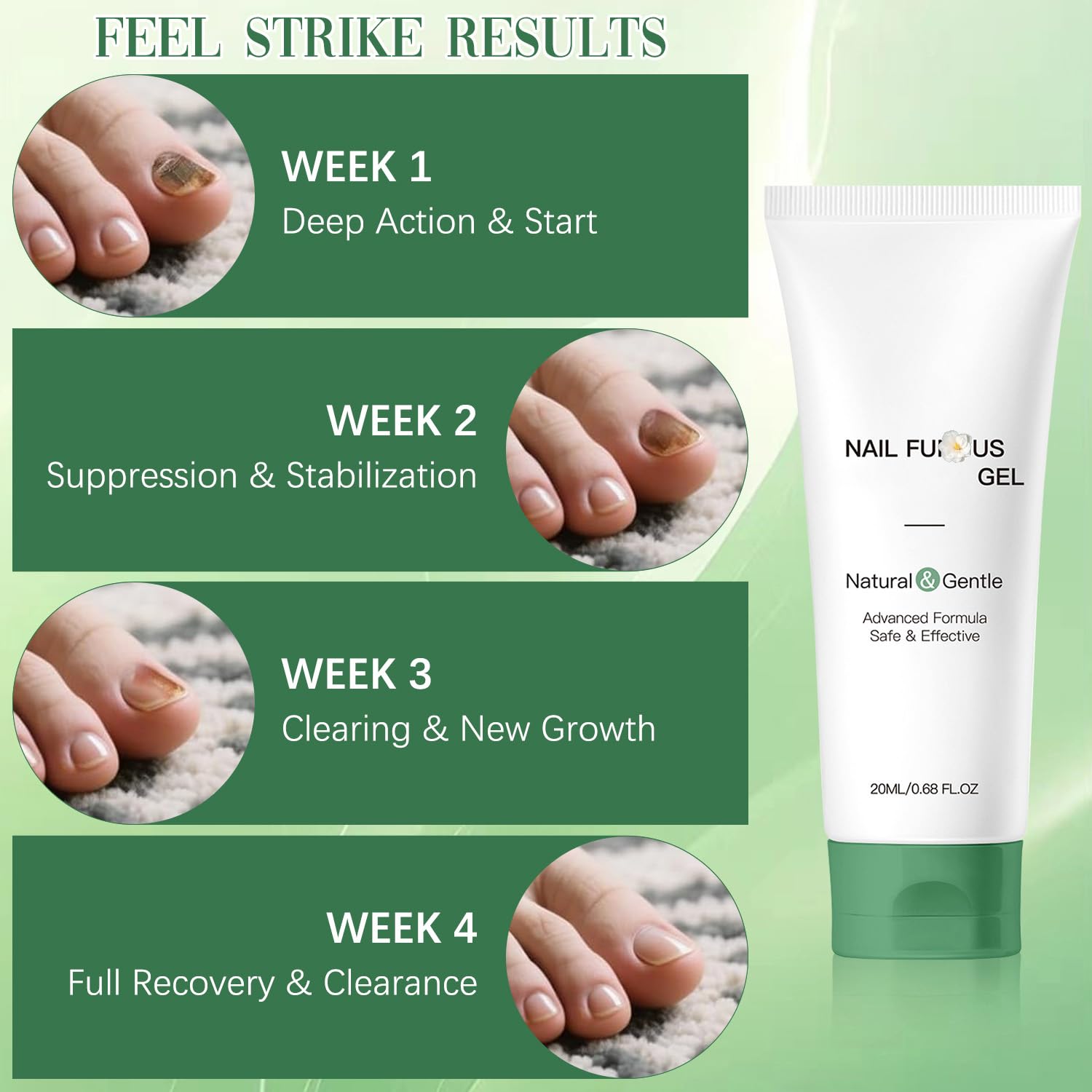 Wandyme 2PCS Natural Nail Repair Gel | Nail Growth & Foot Moisturizer