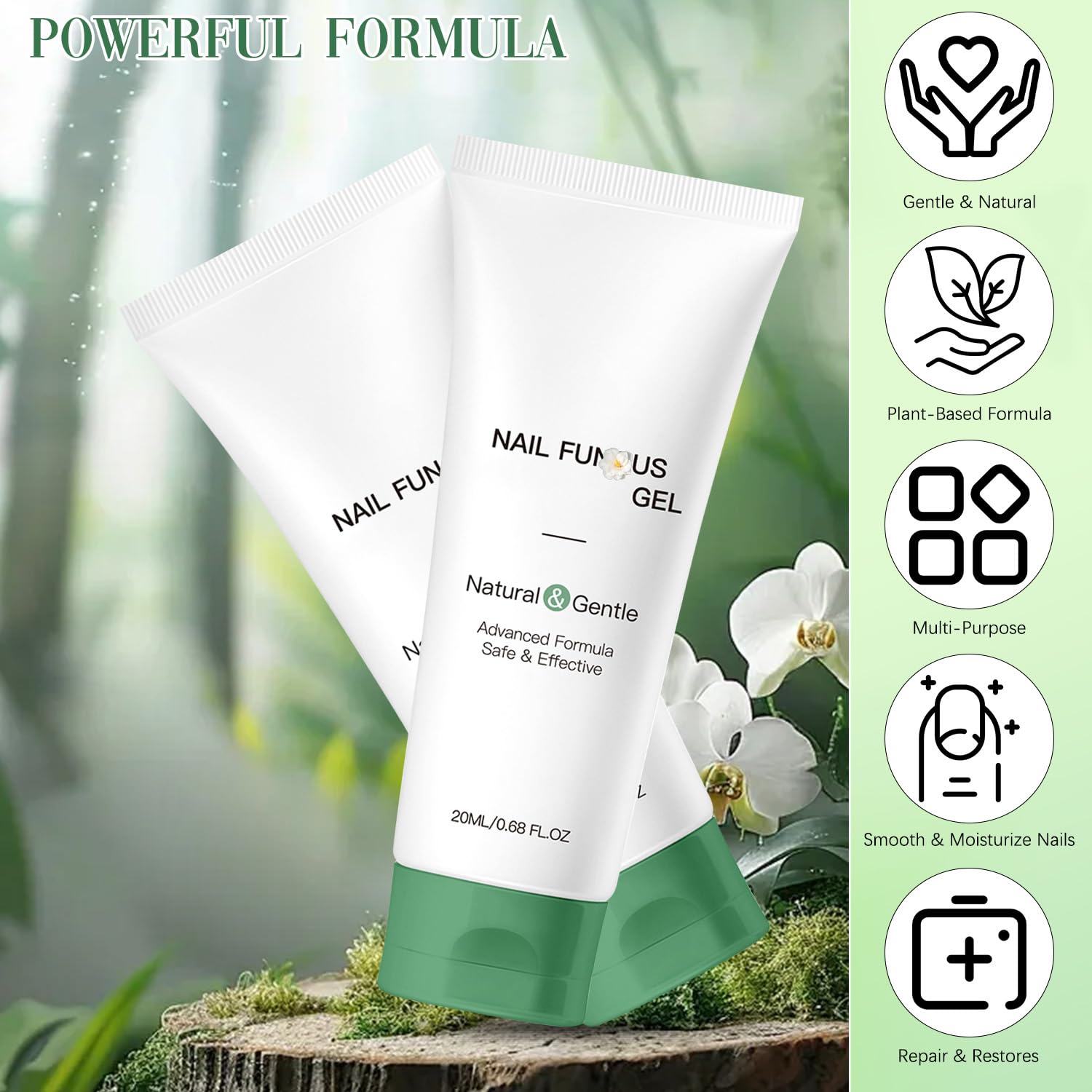Wandyme 2PCS Natural Nail Repair Gel | Nail Growth & Foot Moisturizer