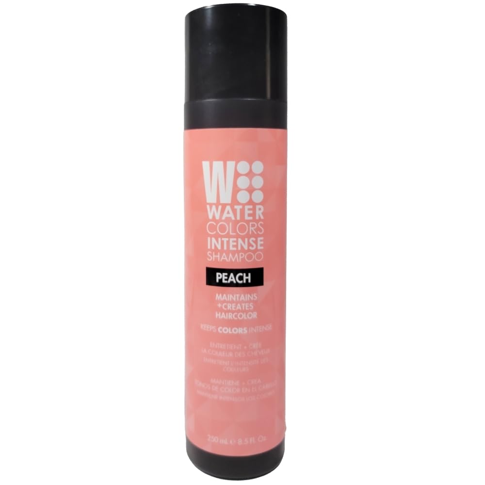 Watercolors Intense Color Depositing Shampoo – Peach, 8.5 oz | Semi-Permanent Hair Color
