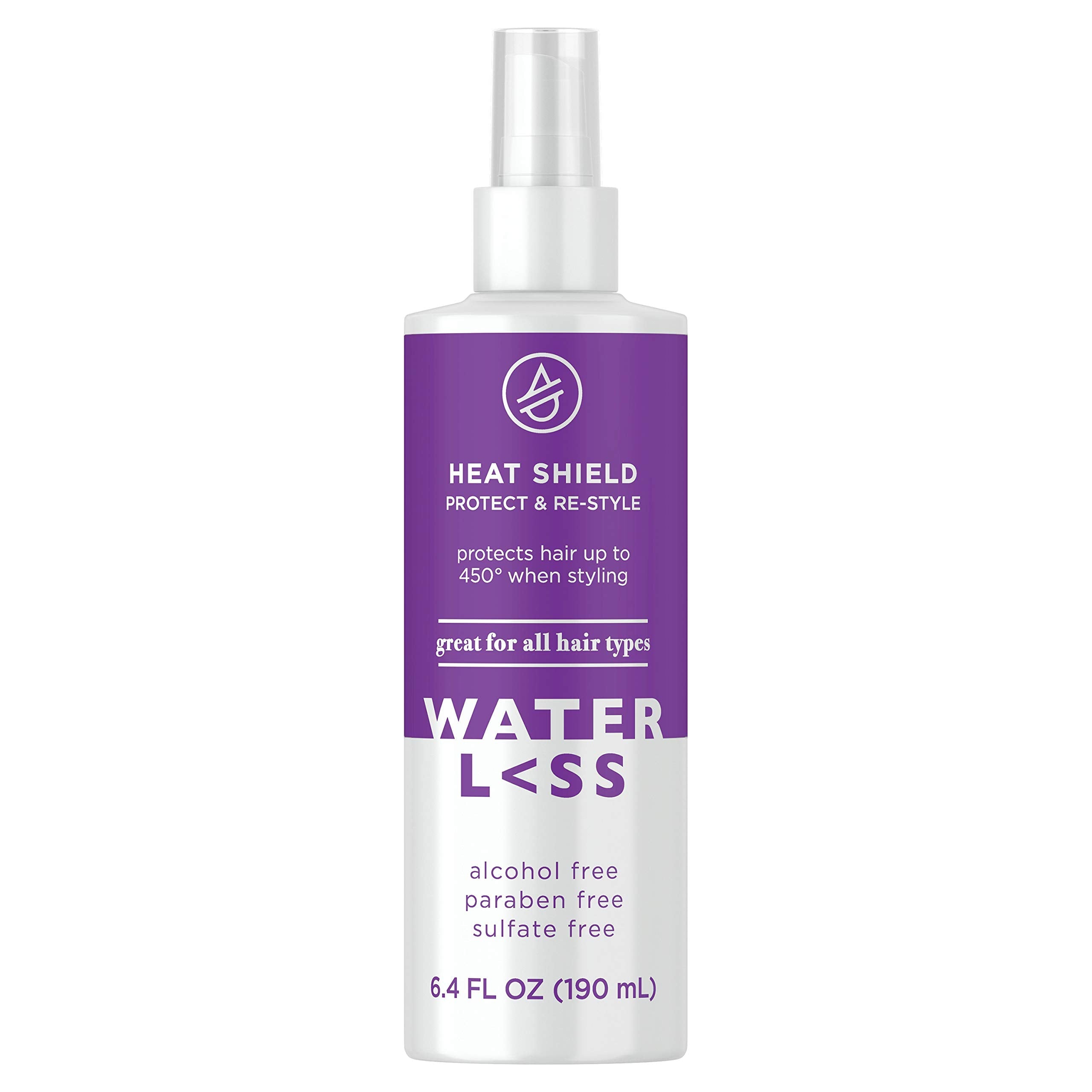 Waterless Heat Shield Protect & Re-Style – Sulfate-Free, Heat Protection Up to 450°F for All Hair Types | 6.4 Fl Oz
