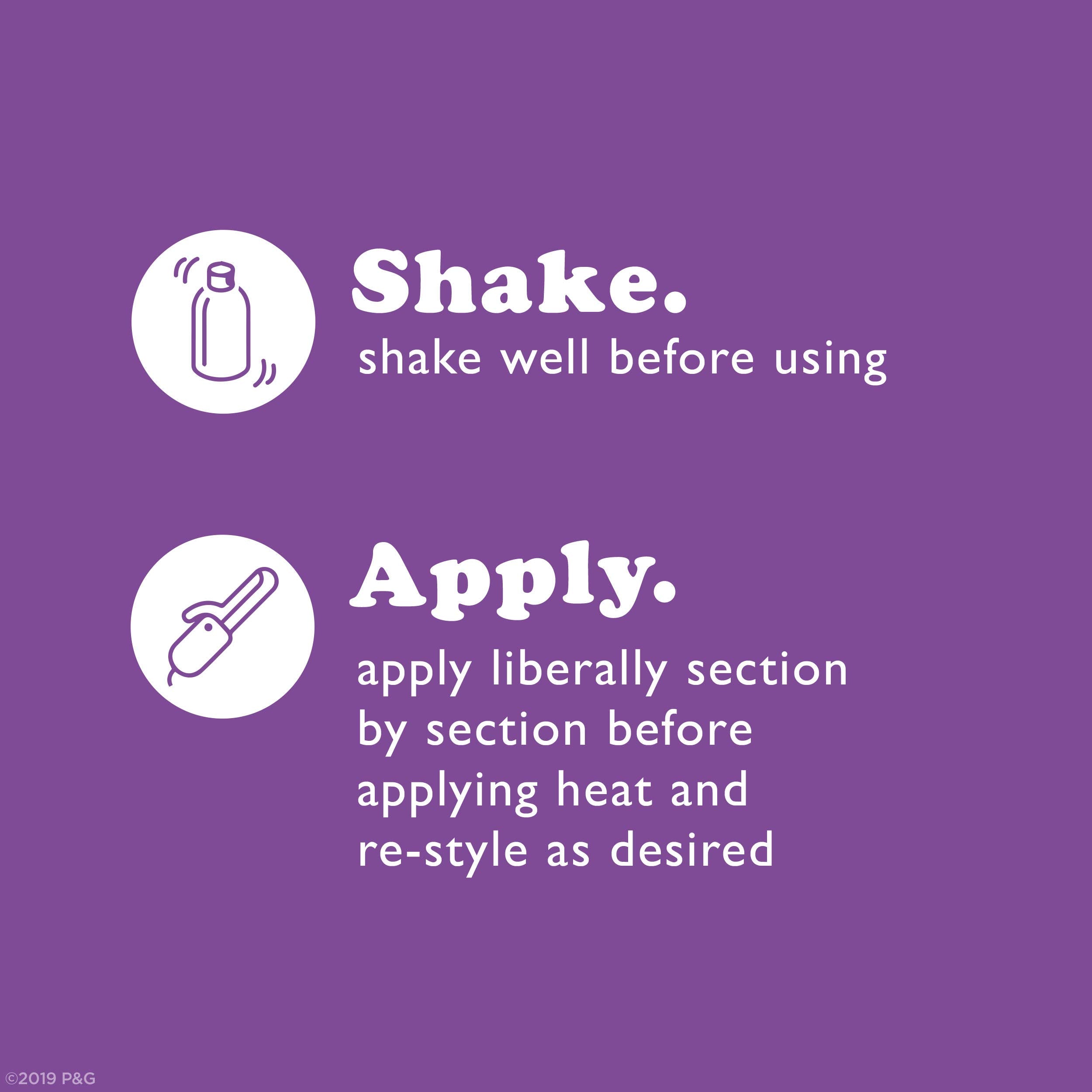 Waterless Heat Shield Protect & Re-Style – Sulfate-Free, Heat Protection Up to 450°F for All Hair Types | 6.4 Fl Oz