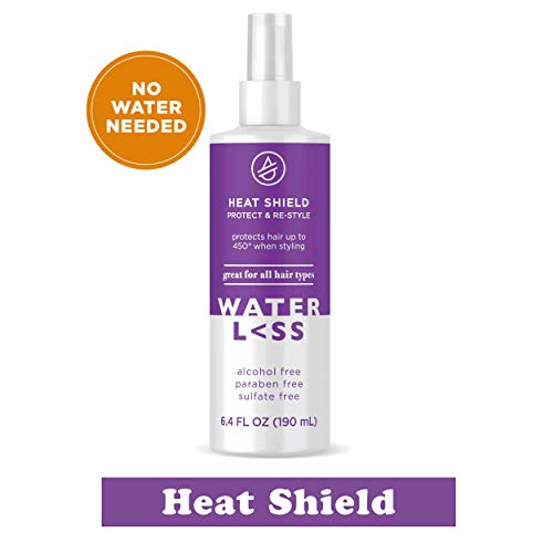 Waterless Heat Shield Protect & Re-Style – Sulfate-Free, Heat Protection Up to 450°F for All Hair Types | 6.4 Fl Oz