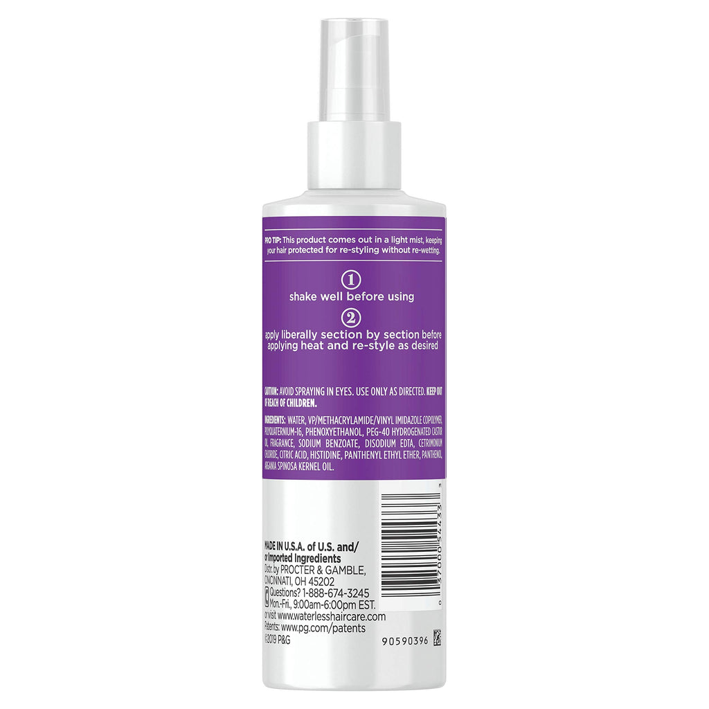 Waterless Heat Shield Protect & Re-Style – Sulfate-Free, Heat Protection Up to 450°F for All Hair Types | 6.4 Fl Oz