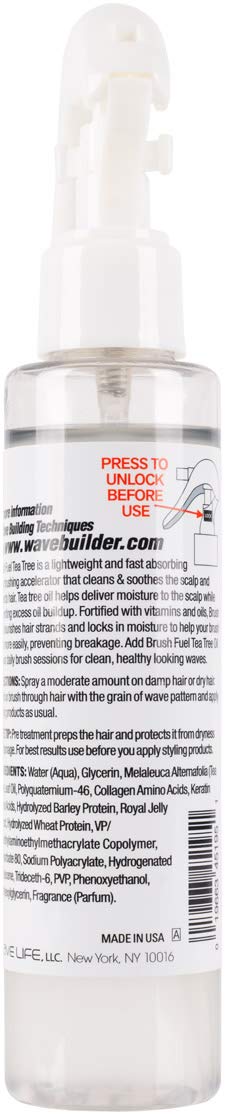 WaveBuilder Brush Fuel Rice Milk Moisture – Hydrating Wave Brushing Formula, 4.9 fl oz