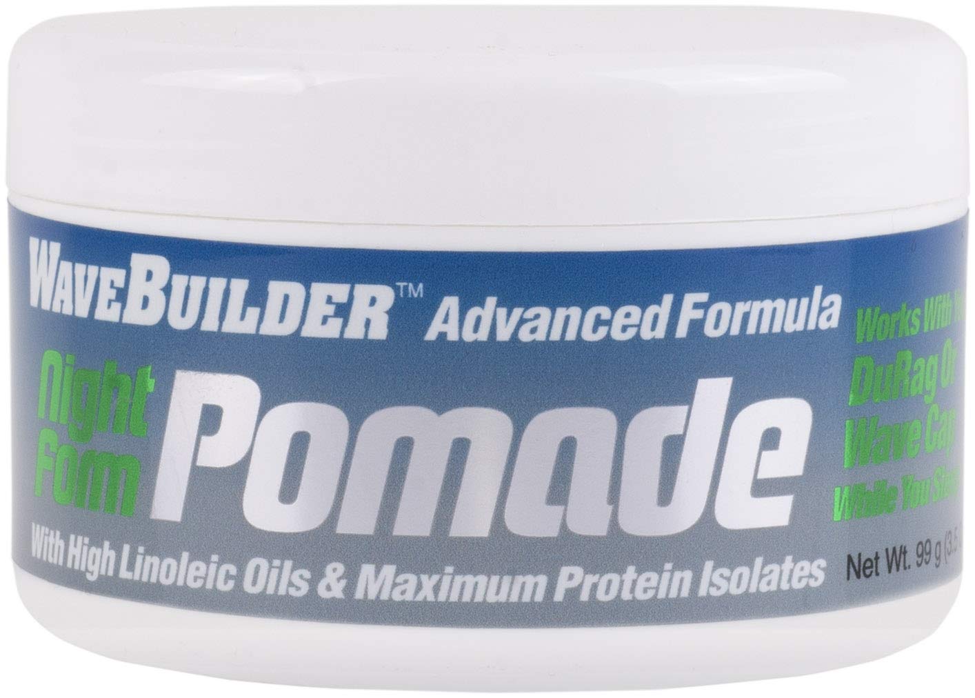 WaveBuilder Night Form Pomade – Advanced Nighttime Wave Formula with High Linoleic Oils, 3.5 oz