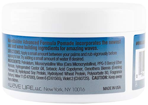 WaveBuilder Night Form Pomade – Advanced Nighttime Wave Formula with High Linoleic Oils, 3.5 oz
