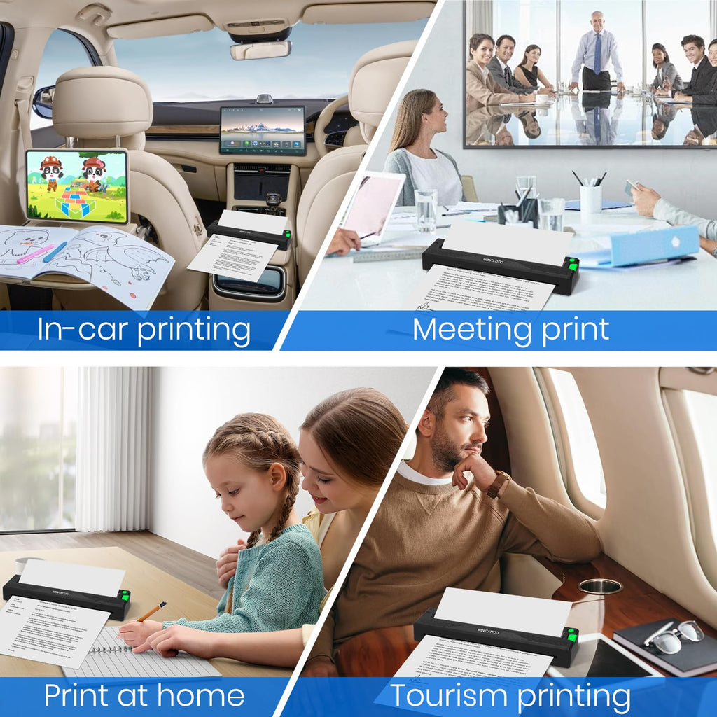 WBWTATTOO Tattoo Stencil Printer – 2026 Portable Wireless Thermal Printer for Beginners & Pros