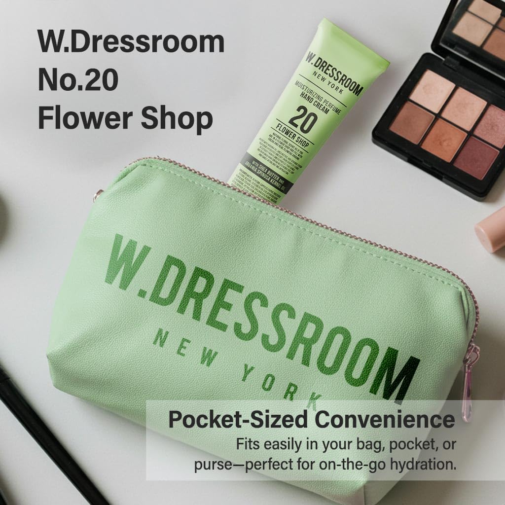 W.Dressroom Moisturizing Hand Cream – Quick-Absorb, Non-Greasy Korean Hand Lotion, Travel Size 50 ml No.20 Flower Shop Scent