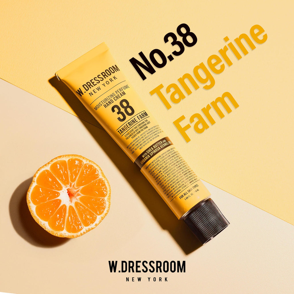 W.Dressroom Moisturizing Hand Cream – Non-Greasy, Quick-Absorbing Korean Hand Lotion, Travel Size 1.69 fl oz (50 ml) Tangerine Farm