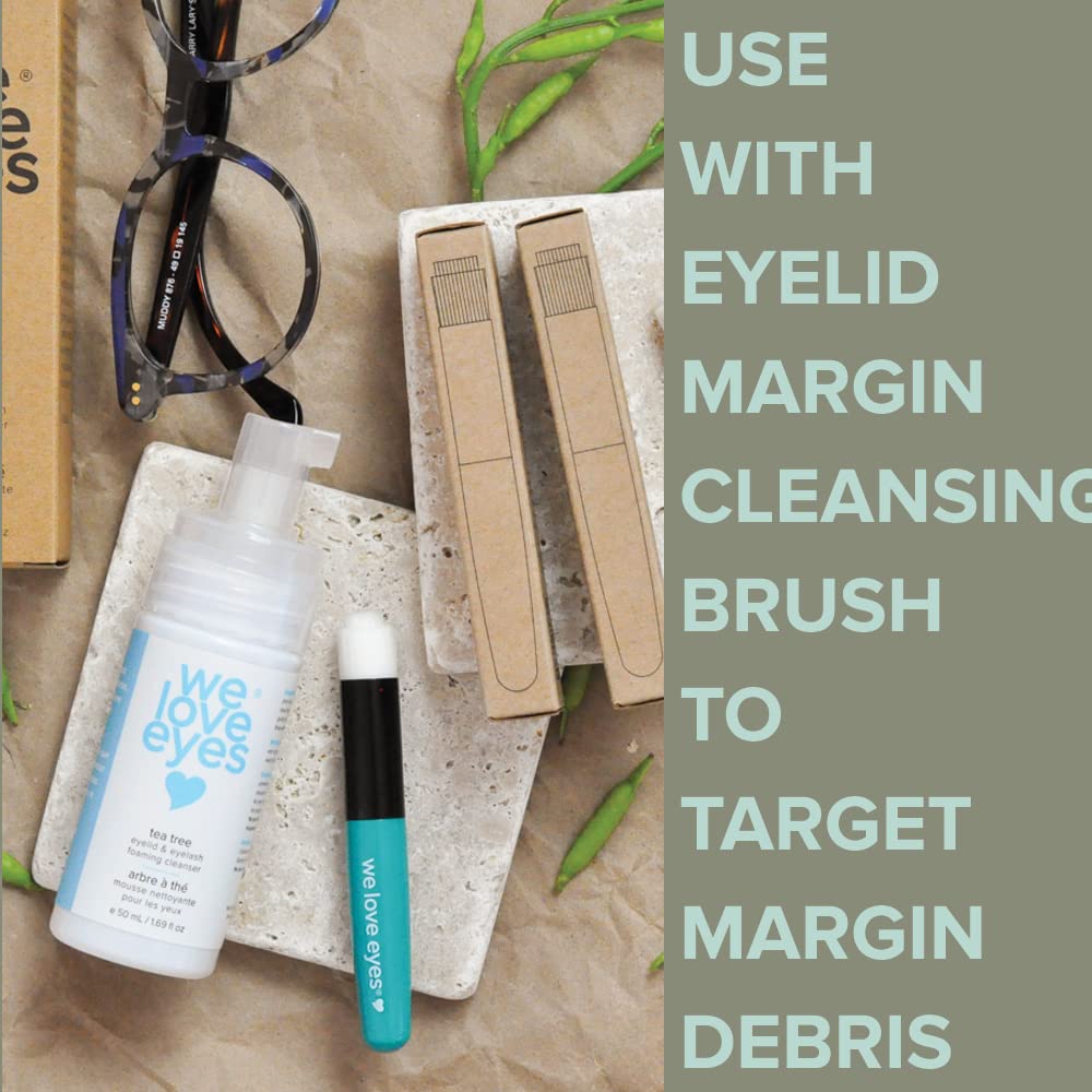 We Love Eyes Tea Tree Eyelid Foaming Cleanser - Vegan, Cruelty-Free, Safe for Lash Extensions