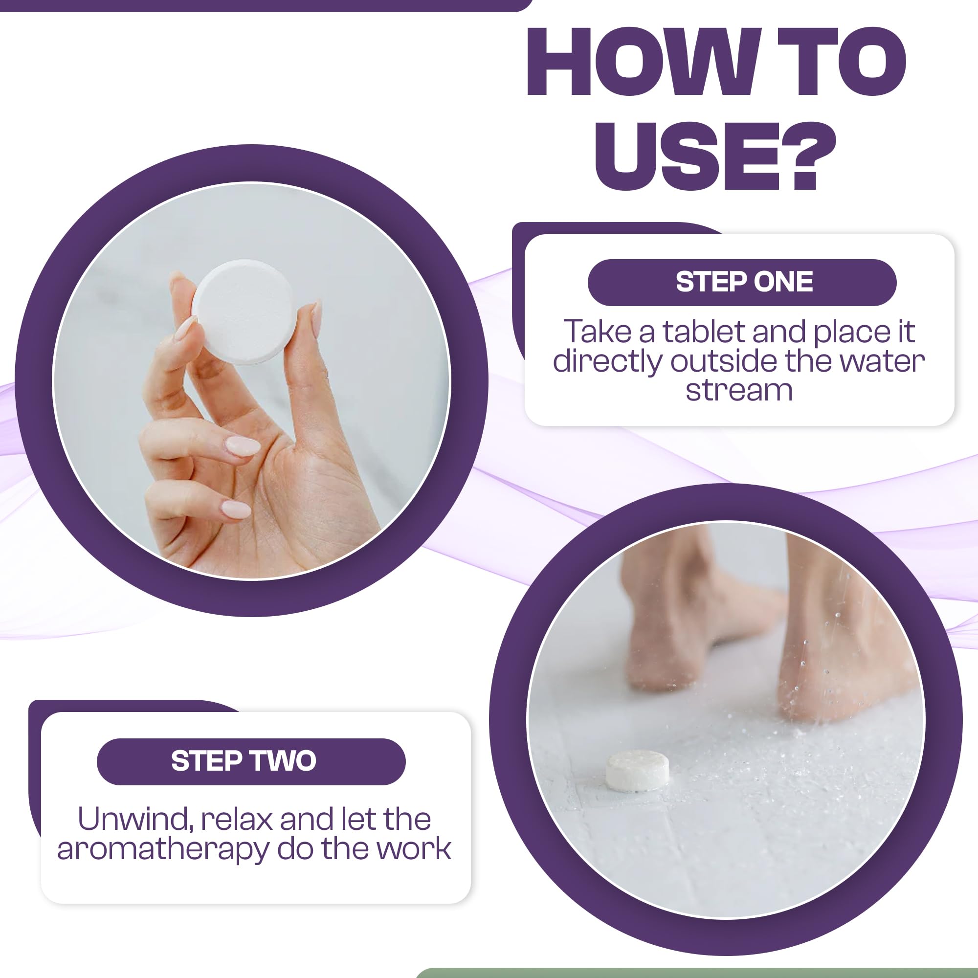 We-Tab Shower Steamers 10-Pack – Lavender Aromatherapy for Relaxation & Self-Care