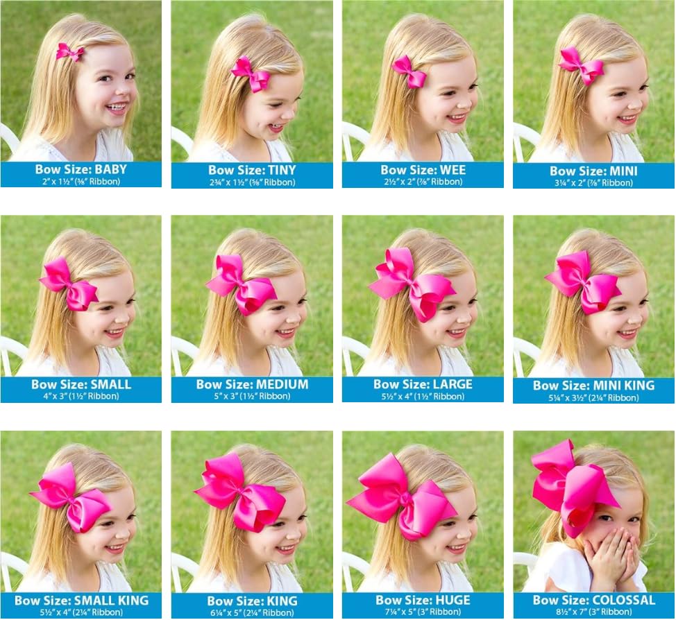 Wee Ones Girls' Classic Velvet Hair Bow on WeeStay No-Slip Clip - Small, Cardinal
