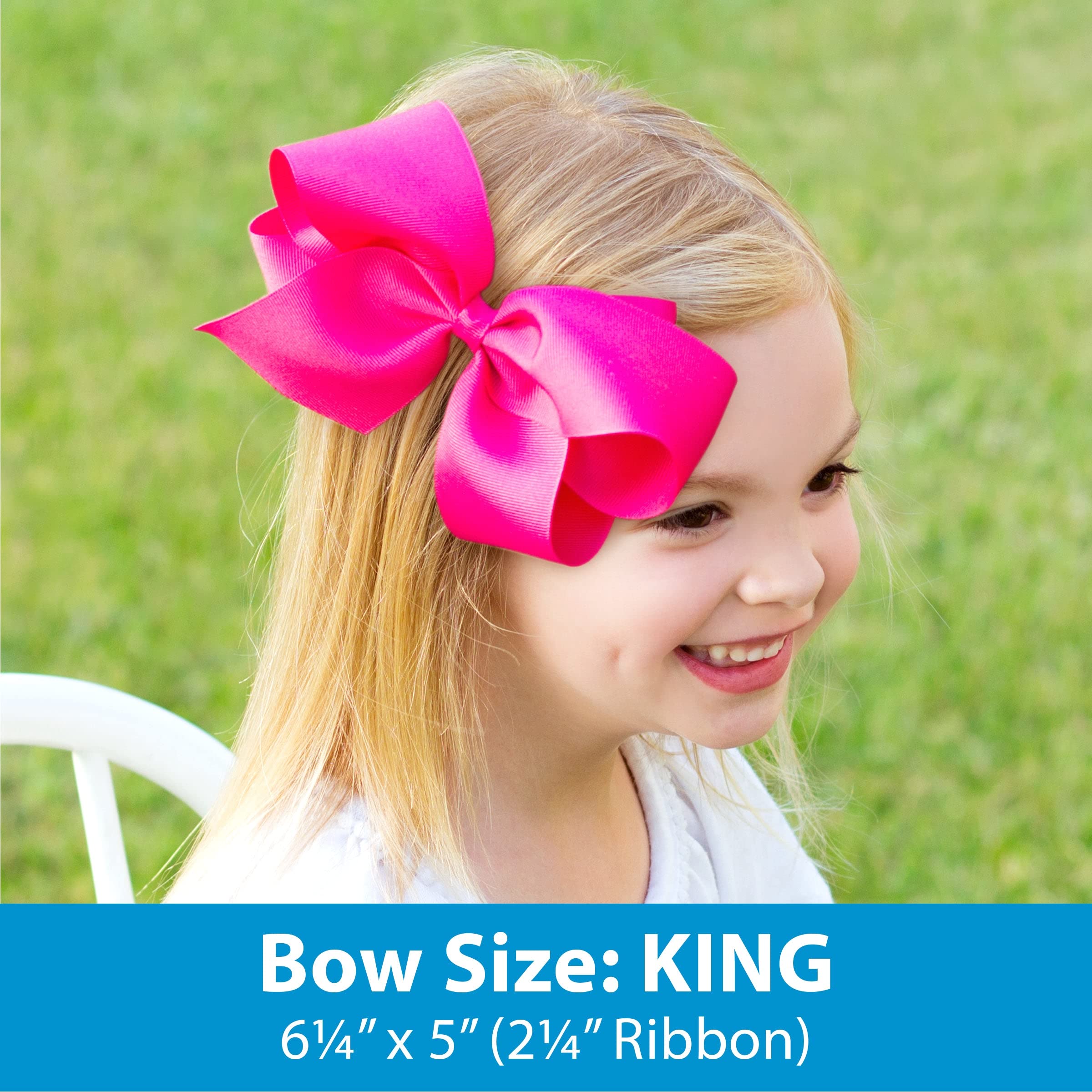 Divine Creations Girls' Collegiate Game Day Two-Tone Hair Bow by Wee Ones on a WeeStay Clip – Oklahoma State