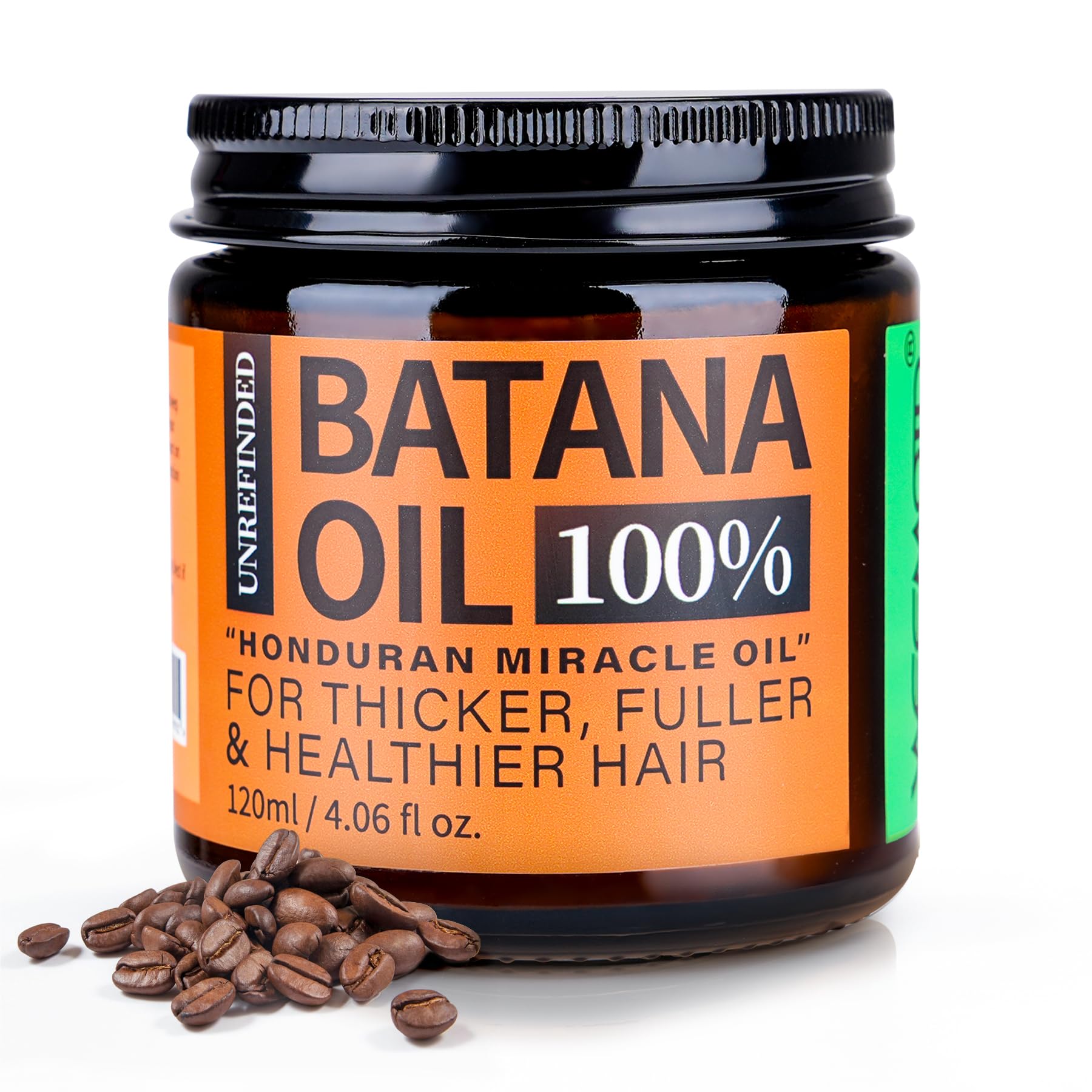 WEEMOTD Unrefined Batana Oil for Hair Growth – Honduran Batana Oil with Espresso Coffee Infusion, 4.06 fl oz
