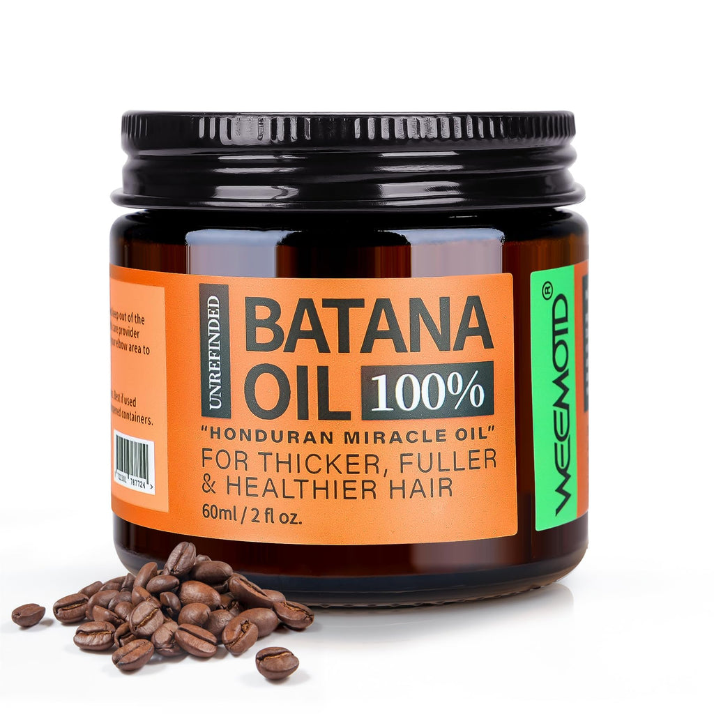 WEEMOTD Unrefined Batana Oil for Hair Growth – Honduran Raw Batana Oil (2 oz, Espresso Coffee)